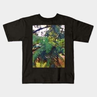 Water droplets on a leaf Kids T-Shirt